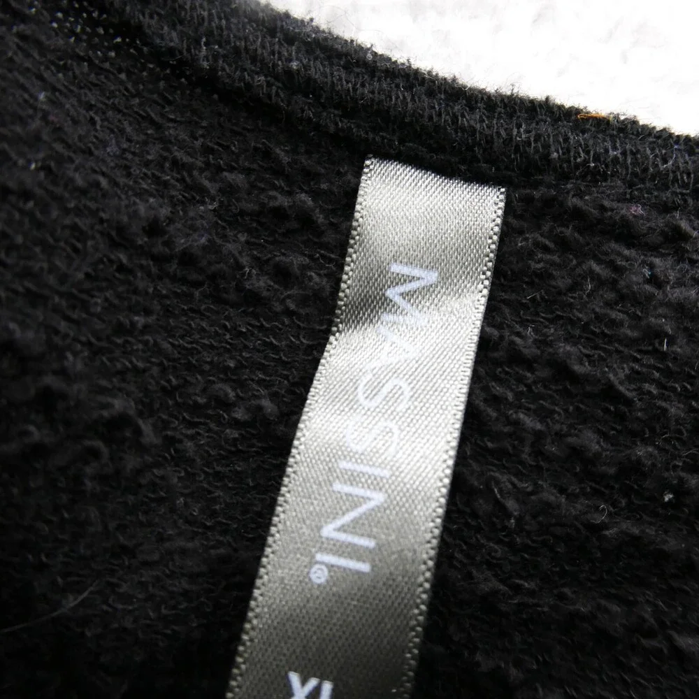 Massini Sweater XL Womens Black Pullover Lightweight Knit Long Sleeve Preppy Top